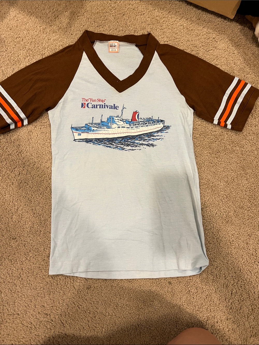 Vintage 1980s Carnivale The “Fun Ship” t shirt